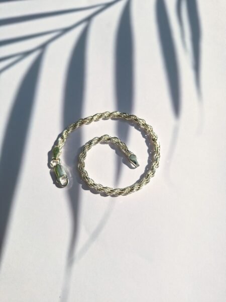 Pulseira Trançada Rope Prata